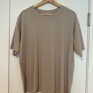 H&M Oversize Ribbed Tee